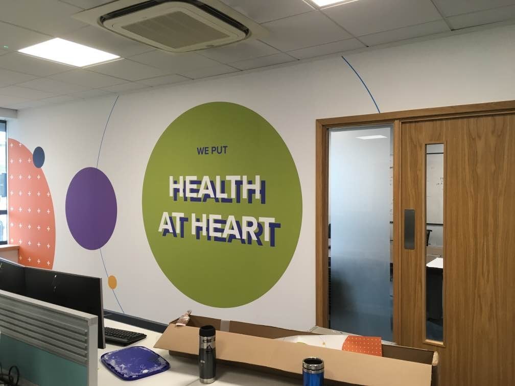 Workspaceeco's tweet photo. Look at these amazing graphics created by us and installed by @NettlExeter at our latest project for @FDB_UK 😍

#officedesign #officefitout #graphicsdesign #workspacedesign #officeinteriors #workspacetransformation #inspiringworkspaces https://t.co/yxORbJwuOp