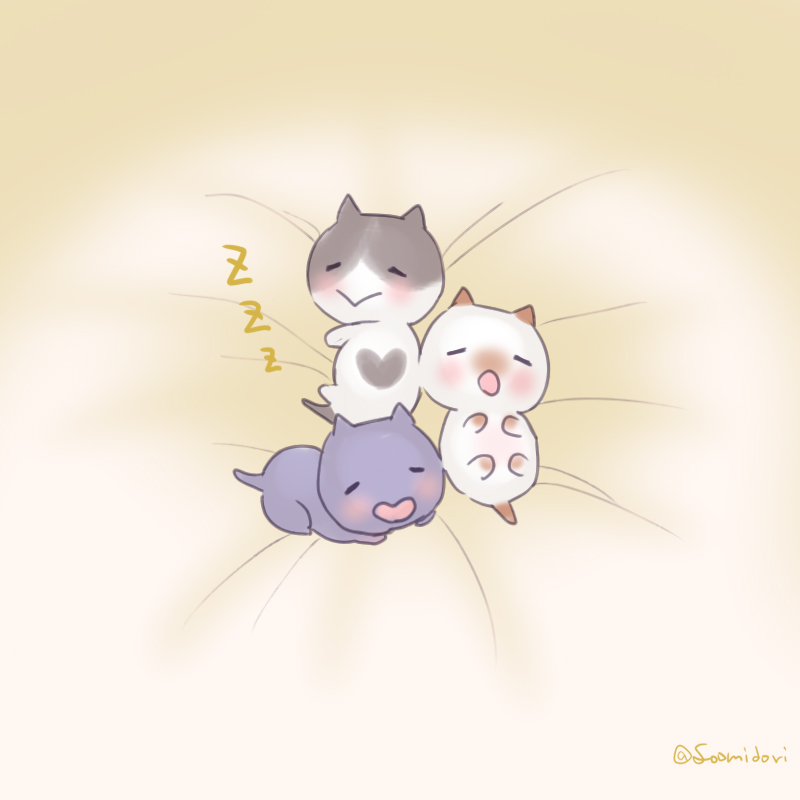 cat no humans sleeping animal focus zzz lying closed eyes  illustration images