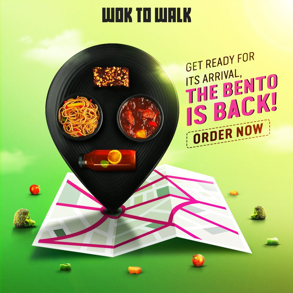 WokToWalkIND's tweet photo. Hold your horses! The Bento is finally here! Get your favourite Noodles or Rice, with the gravy dish you like, appetizing Dim Sums or Brownie and a drink to cool you down! Order today https://t.co/TQ0RonMty6!
#DontStopJustWok #FeedTheFlame #Orderonline #Valuemeals #BentoBox https://t.co/uxrfIfosyx