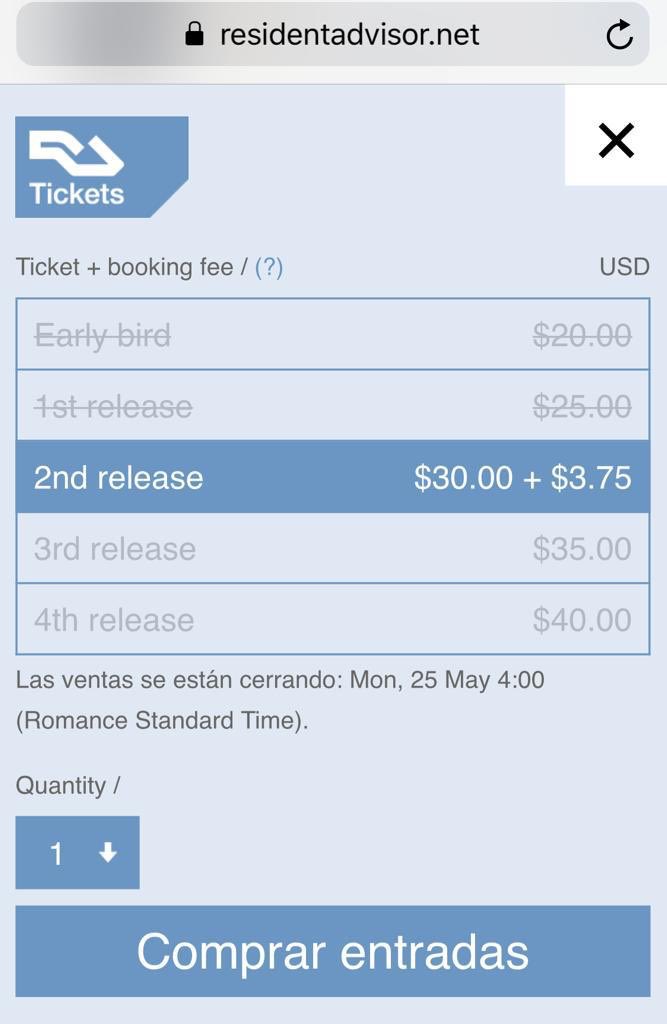The early bird &amp; 1st release of tickets for Suara’s after party in Detroit are sold out after a few hours online 🤯 

Get yours before 2nd release sold outs too residentadvisor.net/events/1394257#