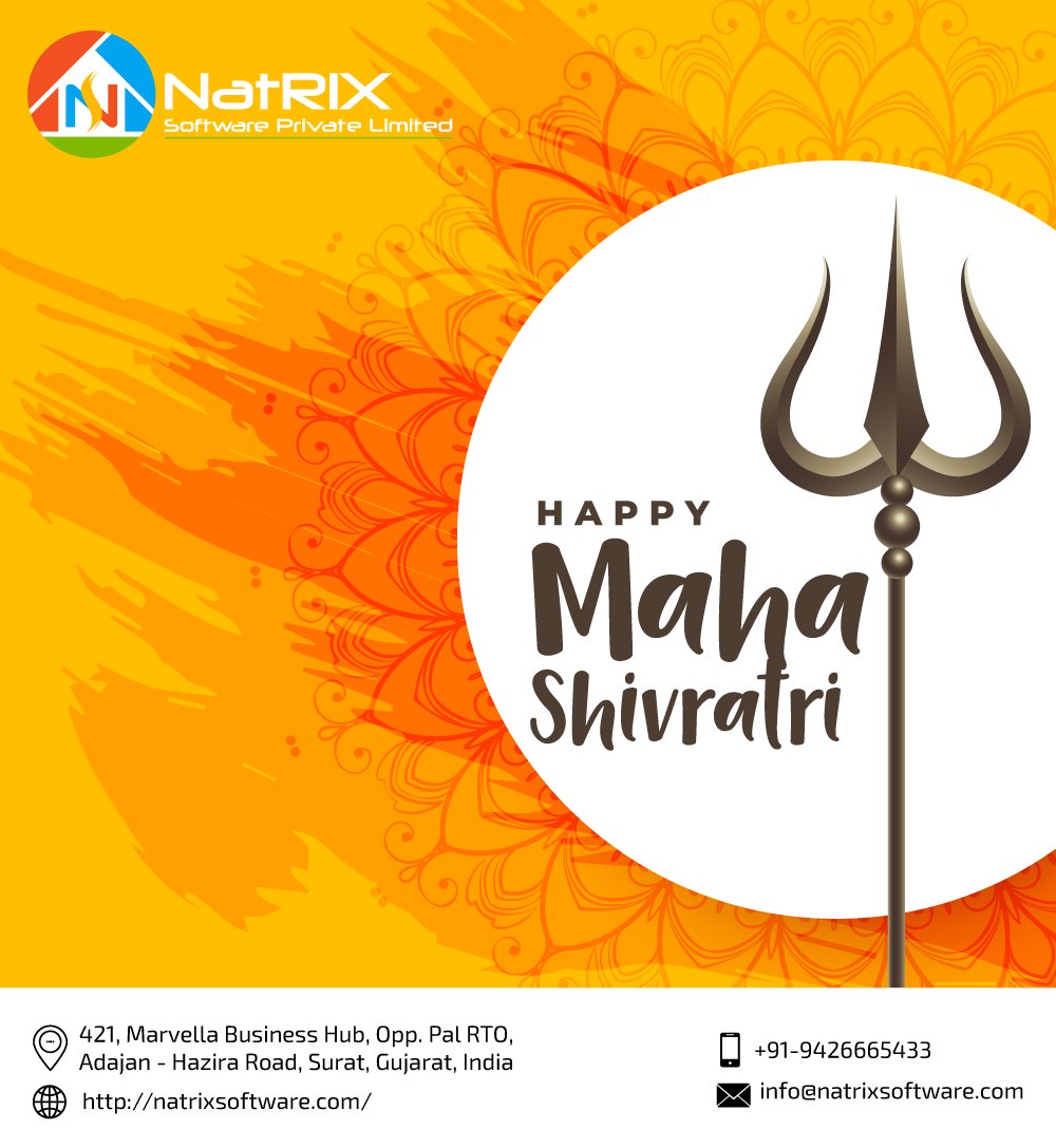May this morning bring a positive change in your life. Celebrate your day with full devotion. Happy Mahashivratri.

#mahashivratri #shiva #devotion #natrixsoftware