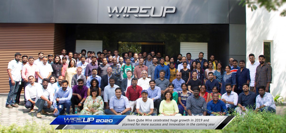 qubecinema's tweet photo. Team Qube Wire celebrated huge growth in 2019 and planned for more success and innovation in the coming year!
More about Qube Wire: https://t.co/VYso5y3dYH
#Qube #QubeWire #WireUp #WireUp2020 https://t.co/SbBIq0KcuU