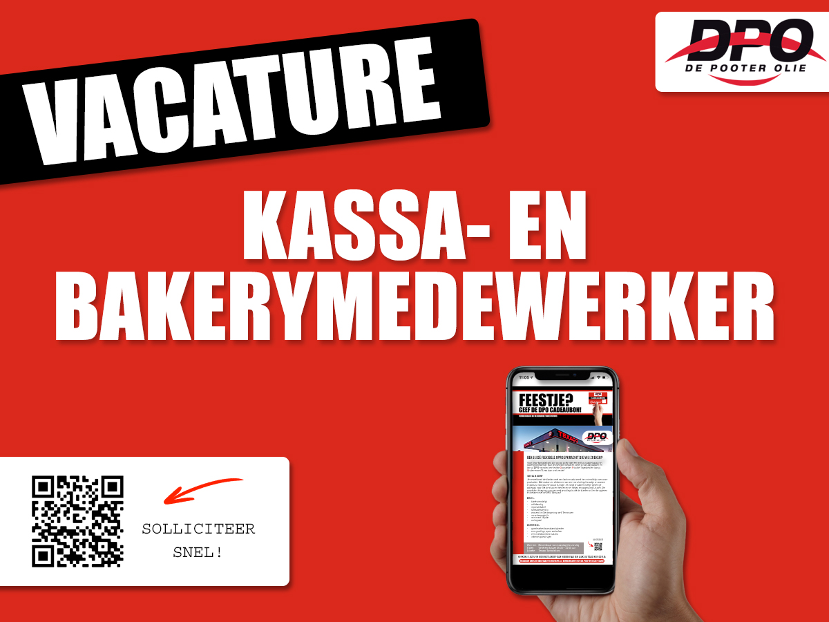 VACATURE | KASSA- EN BAKERYMEDEWERKER | TEXACO TANKSTATIONS |

Bekijk de vacature voor meer informatie.

depooterolie.nl/contact/vacatu…