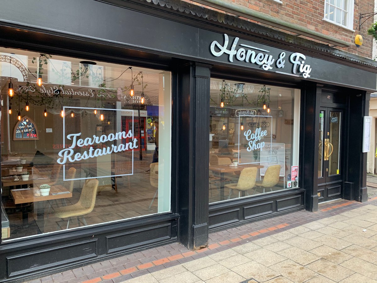 printing_direct's tweet photo. Another great product supplied and fitted for a local business! #honeyandfig #windowdecals #design #print #retford #printingdirect https://t.co/s9An4Qj46Y