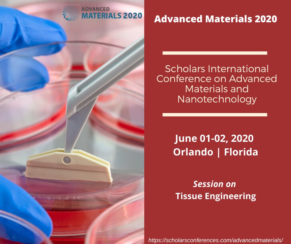#Tissueengineering is the use of a combination of cells, engineering, and materials methods, suitable biochemical and physicochemical factors to improve biological tissues.  For more visit : bit.ly/2QEJrLP #celltissues #3Dbioprinting #Biomaterials #advanvcedmaterials2020