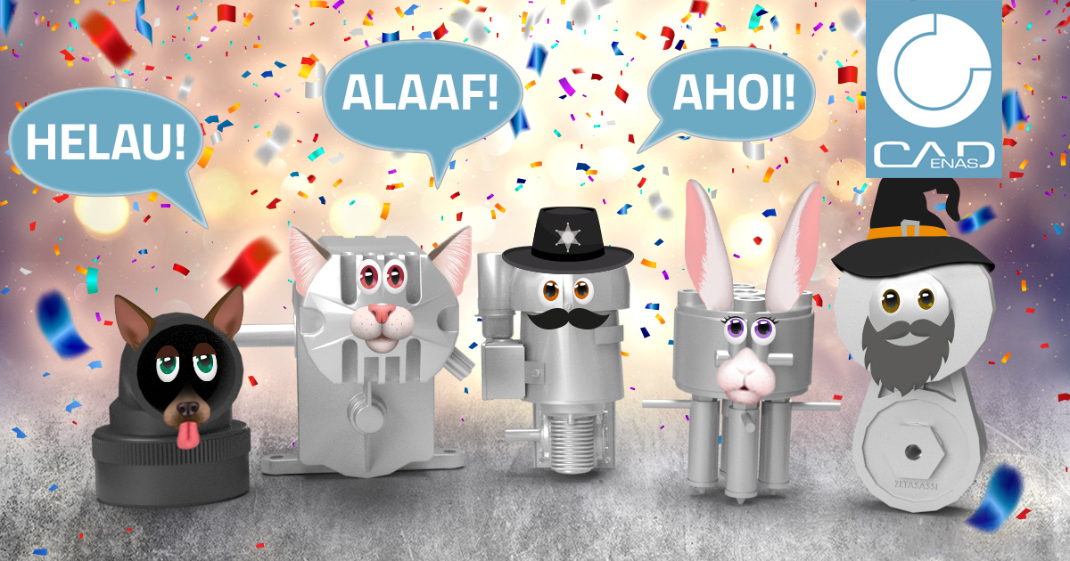 CADENAS_COM's tweet photo. In Germany we cheer #Hellau &amp; #Alaaf!🥳While we are busy, our components are celebrating #Carnival. CADENAS wishes a great time. If you also want to get going quickly to celebrate, use https://t.co/baMD04P4IL &amp; its millions of free #3D #CAD models to save time for your designs. https://t.co/8wJlqFyvcA