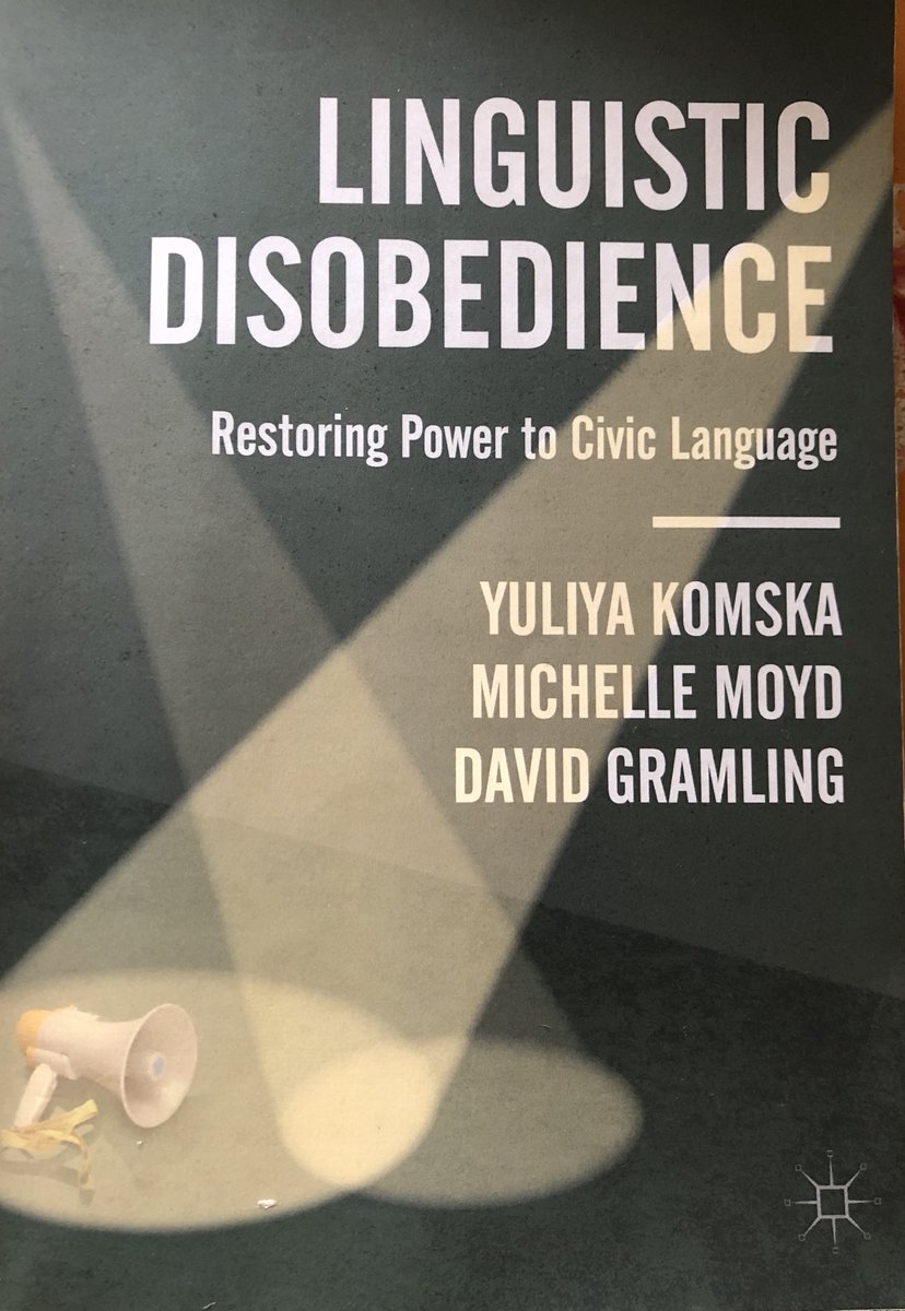 We need to engage in what  @ykomska  @mimoyd1 &  @Linguacene call ‘linguistic disobedience.’ We need to engage in ‘correction’—to correct ourselves, our peers & especially powerful speakers (like the media)—whenever language oppression is depoliticized.