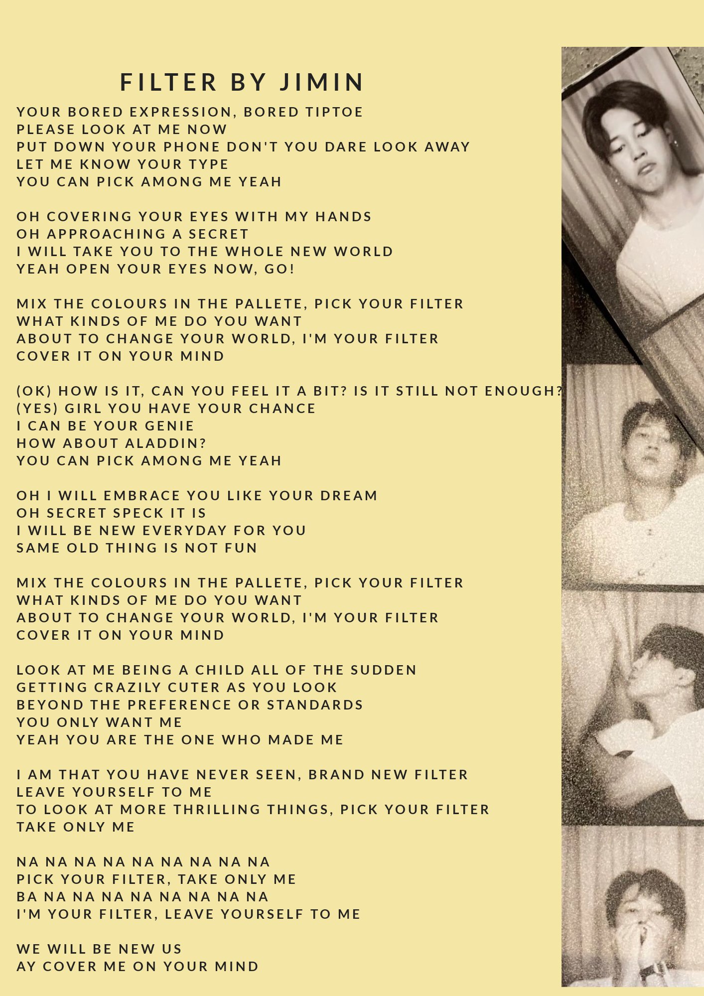 перевод песни jimin closer