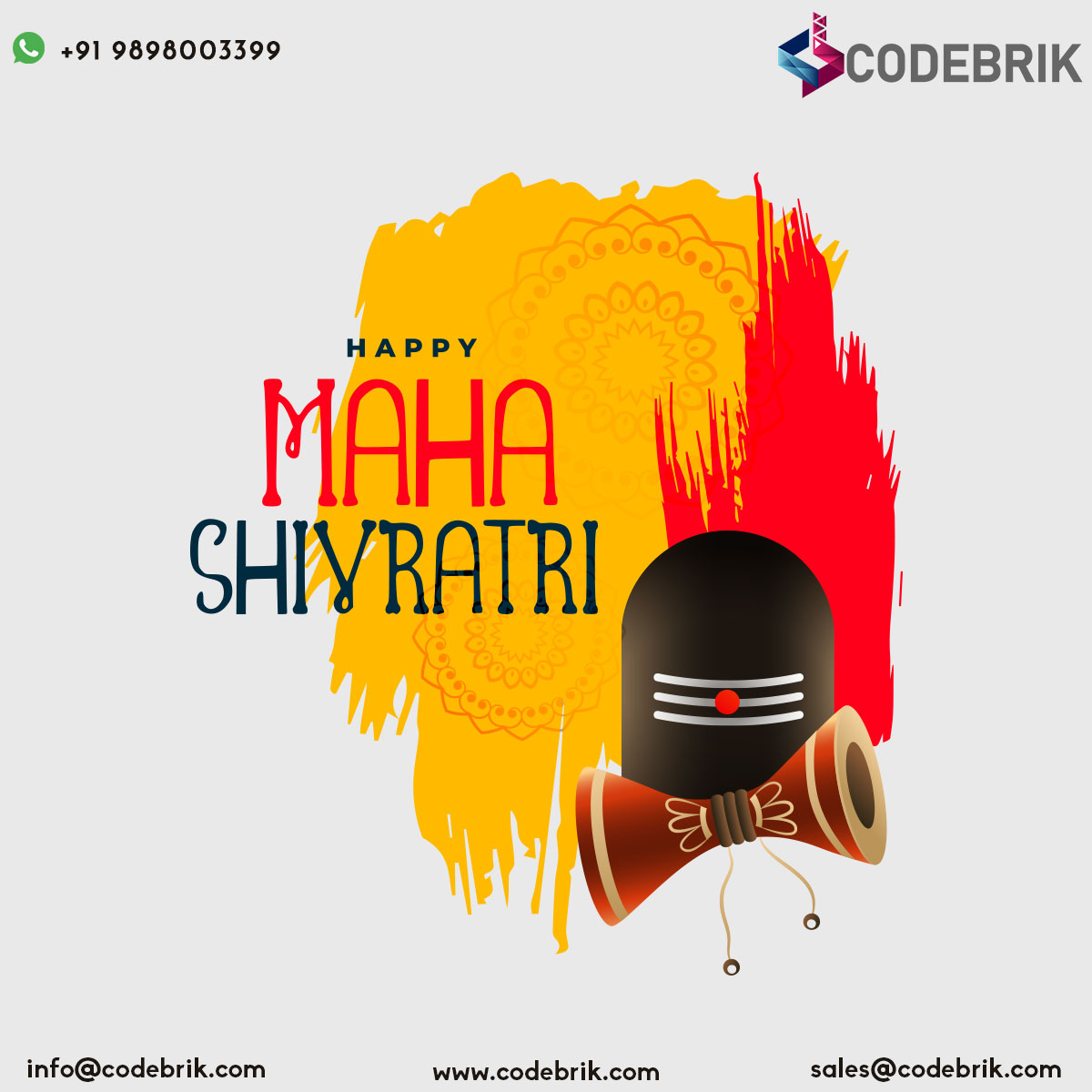 codebrik's tweet image. May Shiva Bless You With Patience &amp;amp; A Heart To See Good In Everything !!
#Codebrik Wishes You A Very Happy #MahaShivratri. #MahaShivarathri #Mahashivratri