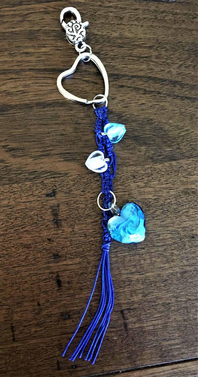 sassylilcat's tweet image. Excited to share the latest addition to my #etsy shop: Hand made Macrame Heart Theme Key Chain etsy.me/2HFX4ET #accessories #uniquekeychain #macrame #buyfromthebush #bundalong #yarrawongamulwala #rutherglen #wangaratta
