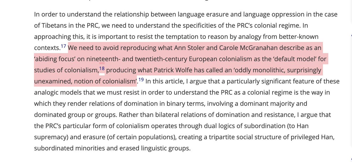 In our still-colonial world order, we can’t assume that decolonization will look the same everywhere, because different colonial systems follow different logics. We know a lot about decolonization 4 but less 4  This needs to change.  https://www.tandfonline.com/doi/full/10.1080/0031322X.2019.1662074