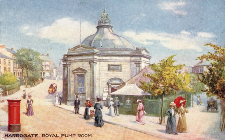 #OnThisDay in 1818 Isaac Thomas Strutt was born. At the age of just 24, he designed the Grade II* Royal Pump Room, Harrogate. #DidYouKnow that in the C19th the Pump Room served sulphur water to drink. Each May, a sulphur water server was elected, named 'The Queen of the Well'.