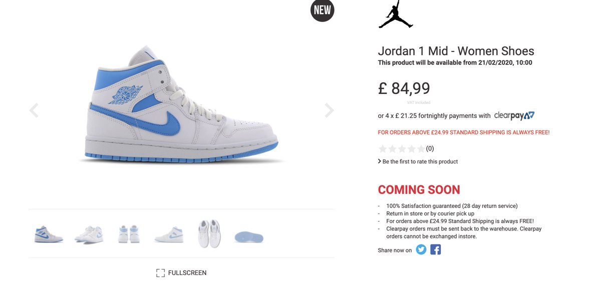 jordan 1 unc footlocker