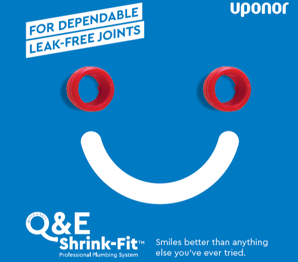 UponorUK's tweet photo. While some providers may claim their #plumbing solutions will bring a smile to your face, its worth remembering that Q&E #Shrinkfit provides #jointsecurity and is suitable for secondary returns. That's why we believe it smiles better than anything else https://t.co/VKUUkHMp4P https://t.co/6bF8MWC1Hx