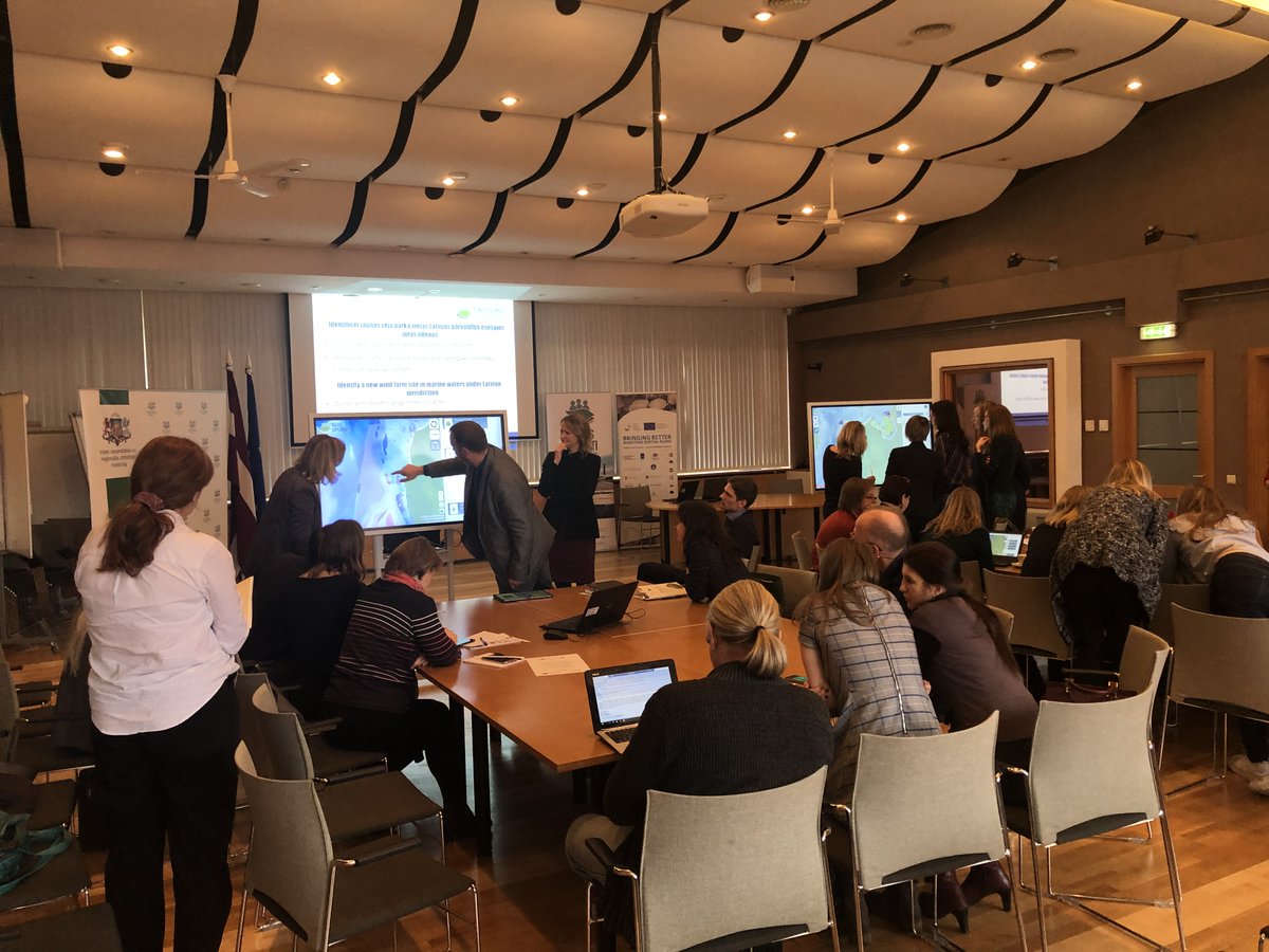 bonusbasmati's tweet photo. The #EcosystemService assessment approach used in the Latvian case study & the #BalticExplorer were presented at a #MSP stakeholder workshop hosted by #VARAM_Latvija. Paldies to everyone who took part! https://t.co/R3YoWMdPP0