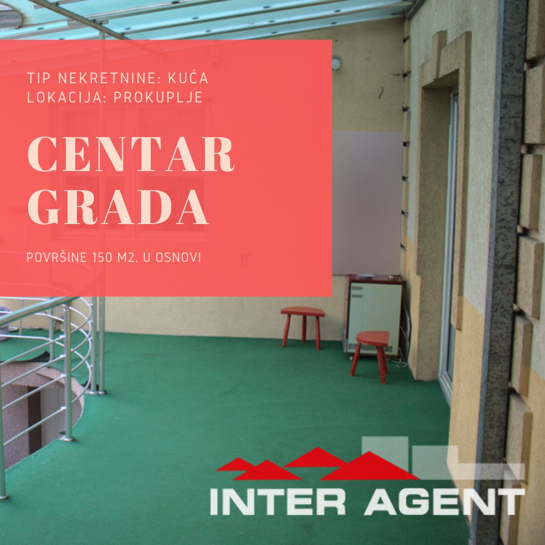 InterAgent027's tweet image. Na prodaju kuća u centru grada površine u osnovi oko 150 m2 sa dvorištem površine oko 207 m2. Dvoetažna je. Na prvom spratu se nalaze dva lokala. Drugi sprat se sastoji iz: dnevne sobe, kuhinje, dve spavaće sobe, predsoblja, dva kupatila. Više na: interagent.rs/listing/na-pro…
