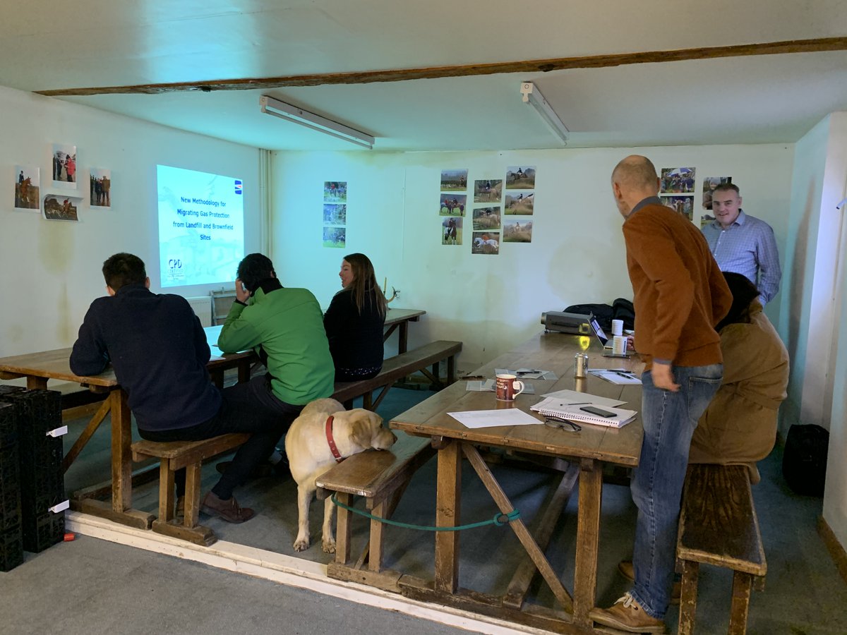 IvyHousenv's tweet photo. Great talk from @SEL_Env, their Virtual Curtain System "no dig" gas barrier was covered, with case studies &amp; questions. We are regularly assessing historic landfill sites for redevelopment &amp; proposing remedial solutions. We ensure our advice is cost-effective &amp; innovative. https://t.co/vrm0n4XdD7