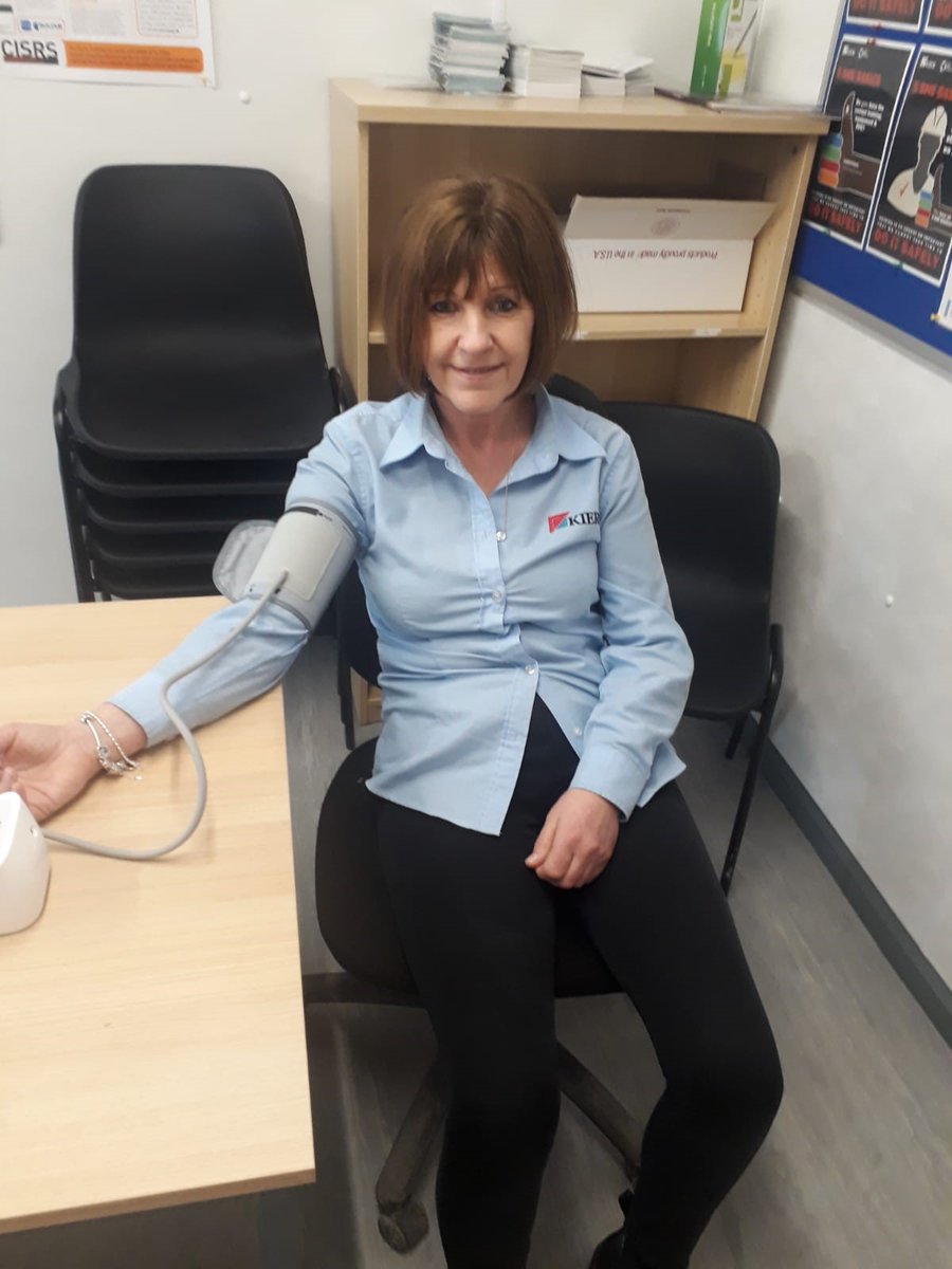 Today we are carrying out a regular blood pressure check for our teams working on our #Glassfields site in #Bristol to keep everyone aware about their blood pressure so they can minimise health problems in the future. #wellbeing  #health #loveconstruction