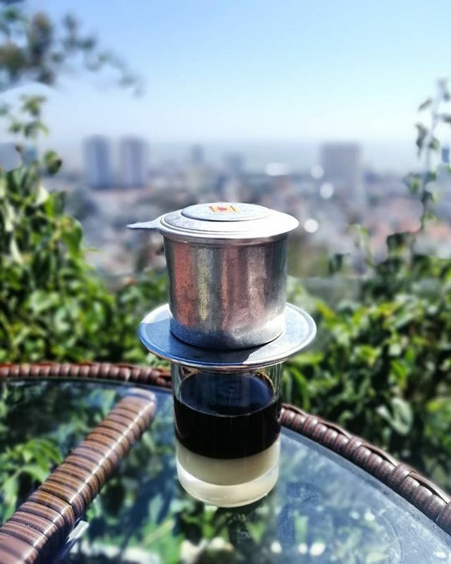 MikkiThompson's tweet photo. The best coffee in the world... Vietnamese drip coffee! Morning sips with a view over Vung Tau city in the South of Vietnam . . . 
#vietnamesecoffee #caphesuada #vungtau #morningbrew #visitvietnam https://t.co/DHUHamZt0N https://t.co/64Qg1O1KTs