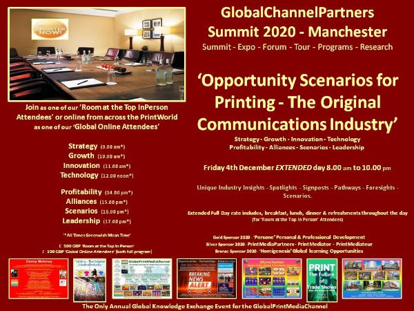 PrintMediators's tweet photo. Join us Online or InPerson for the ONLY Global Knowledge Exchange Event for the GlobalPrintMediaChannel - Manchester 2020:https://t.co/3FBLLsHDvZ. - https://t.co/aOCqmjOhNl https://t.co/VwvJYHkytv