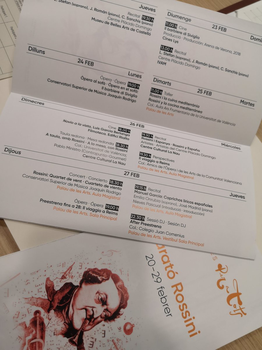 Anoche con #lesartsalbellesarts arrancó la #maratonrossini, una nueva e ilusionante propuesta participativa que presenta @PalauLesArts #lesartsésperatots #lesartséseducació conciertos, recitales, talleres didácticos, menús rossini, showcooking y muchas más sorpresas.