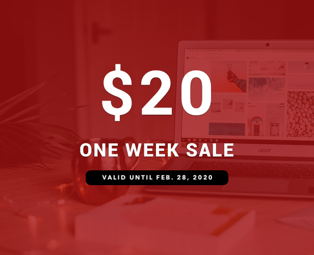 wpcodeex's tweet image. Here's our #february #sale for one week. All our #portfolio #agency #wordpress #themes for only 20USD. Hurry up now and get your copy! You can save 5USD. Promo ends on February 28, 2020!
themeforest.net/user/codeex/po…