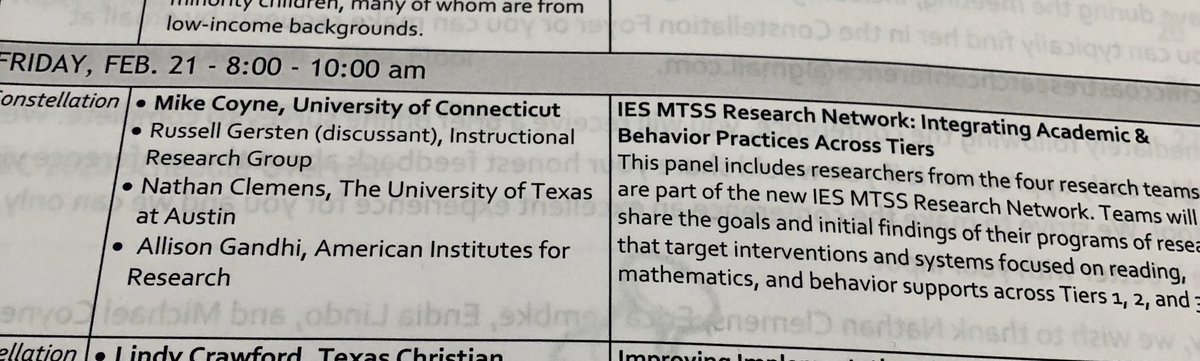 EricaLembke's tweet photo. @Education_AIR @MizzouEducation #mtssnetwork grant presentation by @allisongandhi this morning in sunny San Diego! #PCRC2020 #comeforthesunstayfortheresearch https://t.co/Tx9Ehddeo0