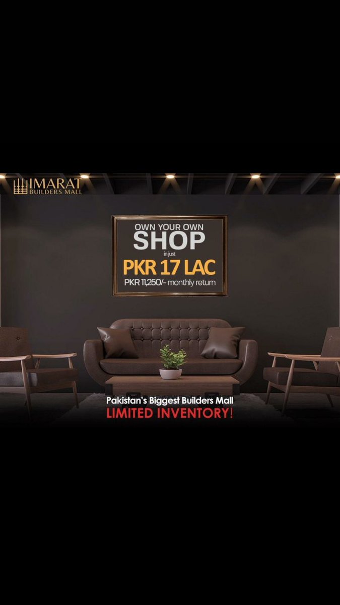 SoniaAbbasi18's tweet photo. Get a chance to avail safe, secure and transparent investment opportunities with the highest ROIs at the Imarat Builders Mall Open House. 
See you there!
#REAOTF
#A21OpenHouse https://t.co/JO8lylkI0u