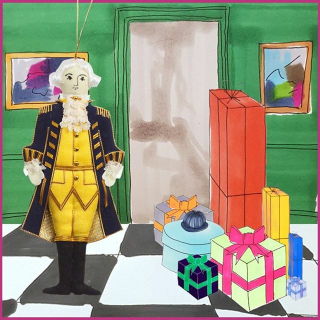 ChristmasCo1988's tweet photo. George Washington is very excited about his birthday because it is tomorrow! He is itching to find out what all his presents are. He hopes not more ruffly collared shirts. He has loads of those. .
.
.
#christmasco1988 #christmas #handmade #instahandmade #christmastree #chris… https://t.co/B0DVYRNwAC