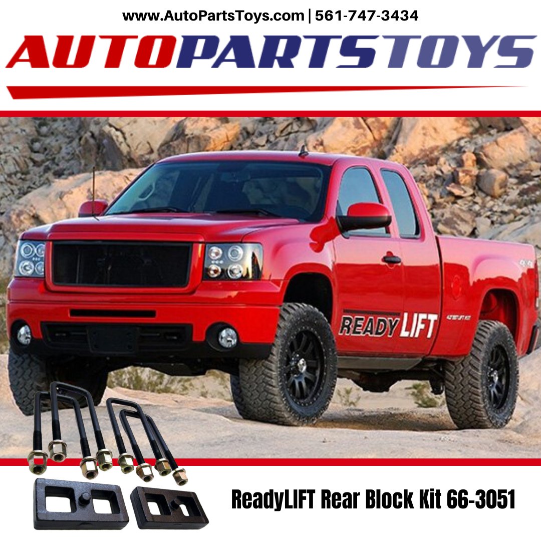 autopartstoys's tweet photo. ReadyLIFT 1'' Rear Block Kit 66-3051
.
Buy From: https://t.co/m2DrP5YX8u
.
#ReadyLIFT #BlockKit https://t.co/FEa6rDZaBo