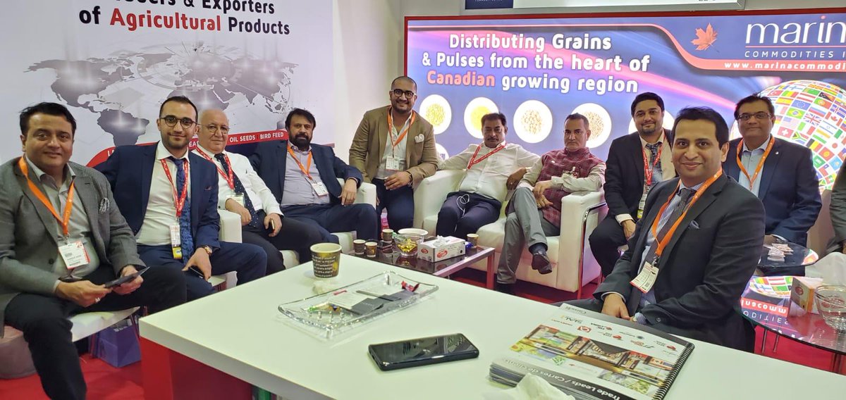 GlobalPulsesGPC's tweet photo. The Marina Commodities team at #Gulfood2020. https://t.co/fbFSslLsIo