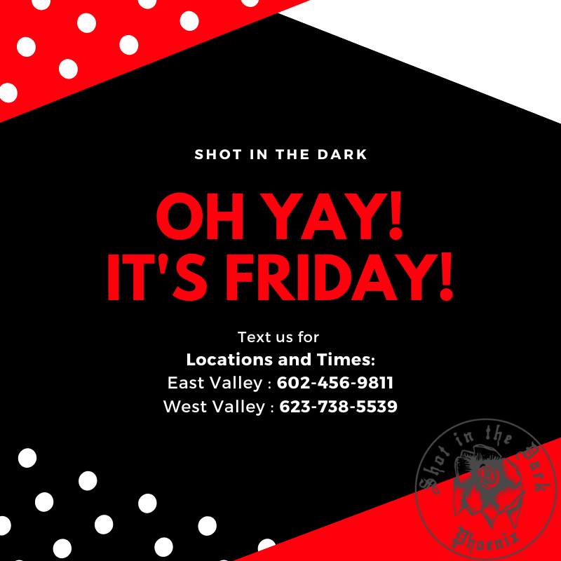 sitdaz's tweet photo. Oh YAY! Friday is here! Please text either of our West or East Valley textlines for information on today's sites. See you tonight!
West Valley : 623-738-5539
East Valley : 602-456-9811 https://t.co/h0UxbTRraz