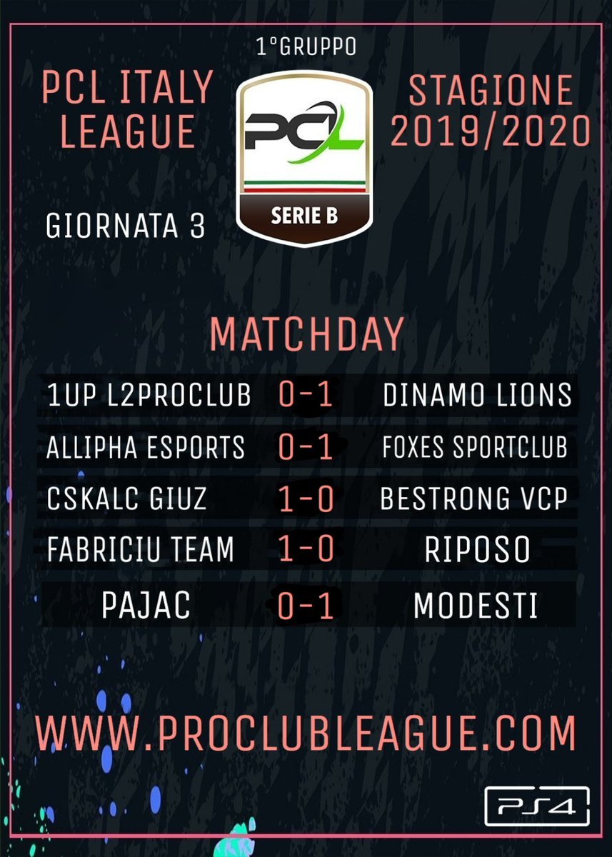 PCL Italy tweet media