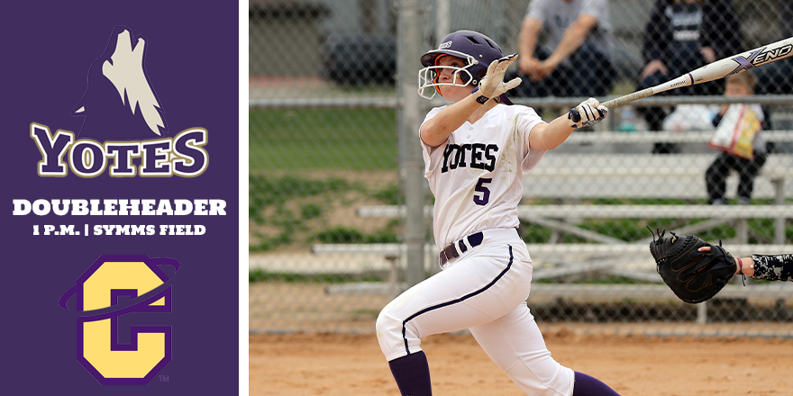 YoteAthletics's tweet photo. Today marks the first home games of the 2020 @YoteSoftball season and also the beginning of Cascade Conference play! 
📌Symms Field
⌚️1 p.m.
📺https://t.co/vUeIyRjrvG https://t.co/myZzmCP8NR