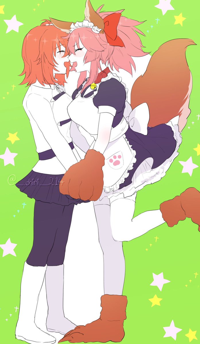 猫の日だから私の描いたタマモキャット(+ぐだ子)を見てくれーーーーーー!!!!!!!!✌️❤️✨✨✨ 