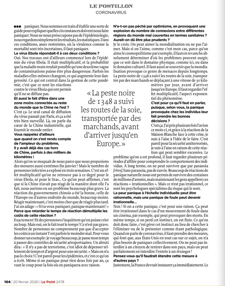 nntaleb's tweet photo. @LePoint Voila. Sans abonnement. https://t.co/PJJlnm1Qjo
