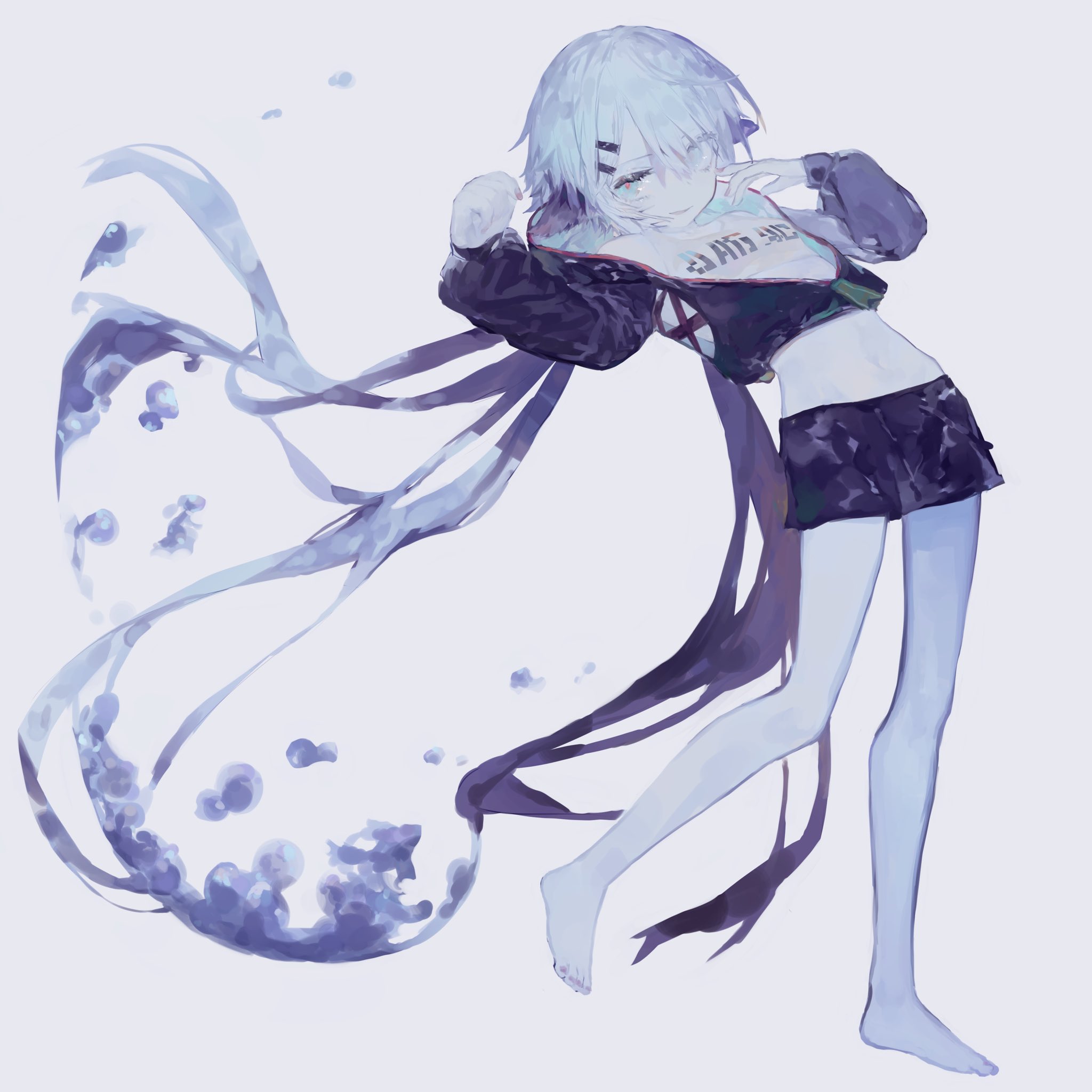 Twitter 上的 かなﾘぁ 治癒さん Null1040 にイラストを依頼して描いてもらいました 色の使い方がとても綺麗だし尻尾髪の水の流れが美しい そして表情も生意気感が出ててとても可愛い ありがとうございます T Co Buii0wimvn Twitter