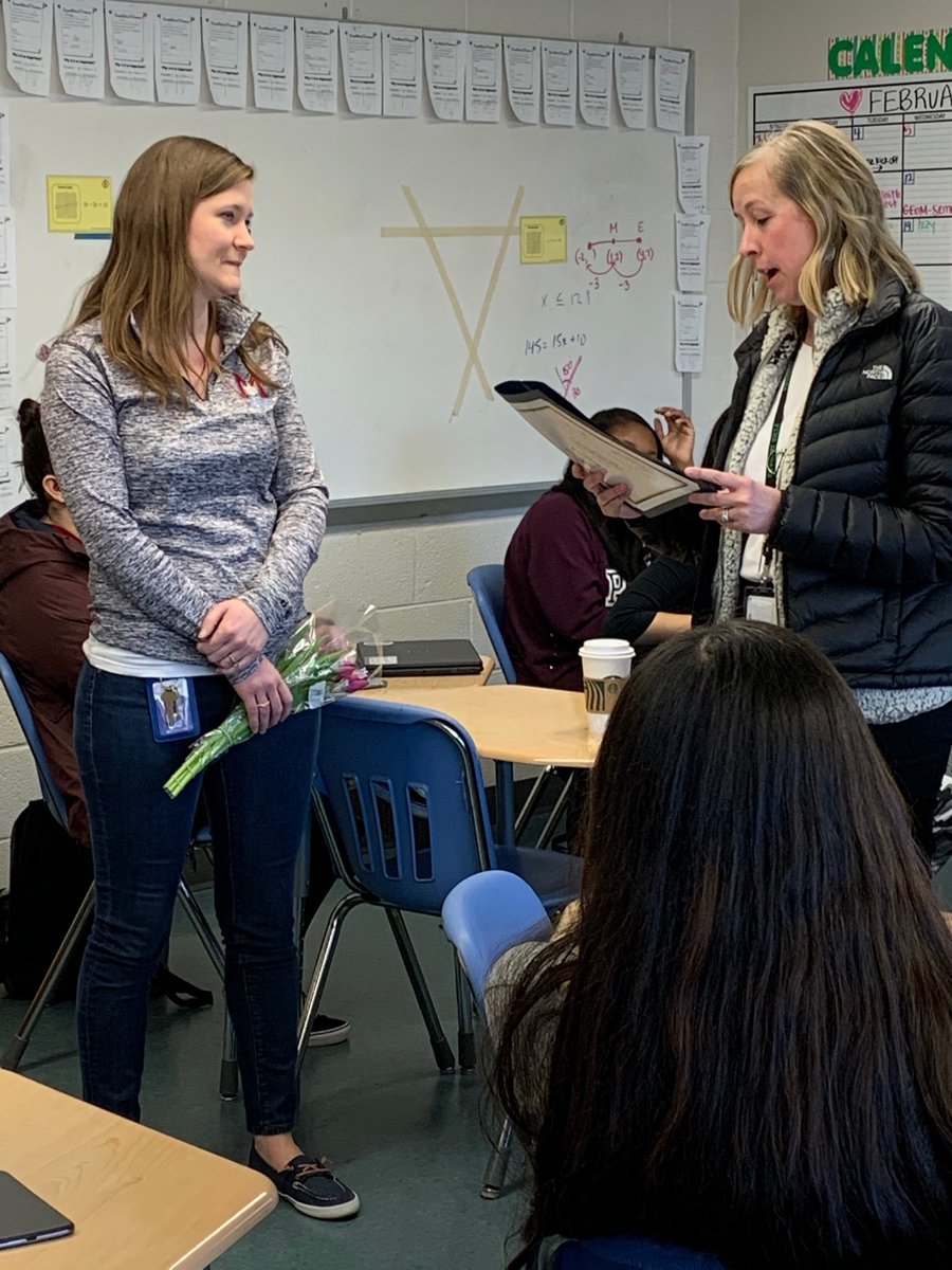 FCPSR2's tweet photo. Congratulations to our Region 2 Outstanding Secondary Teacher for 2020, Carol Ann McCollum, math teacher at Marshall HS.  @MStatesmen @GCMMath https://t.co/BxKNhk7nBu