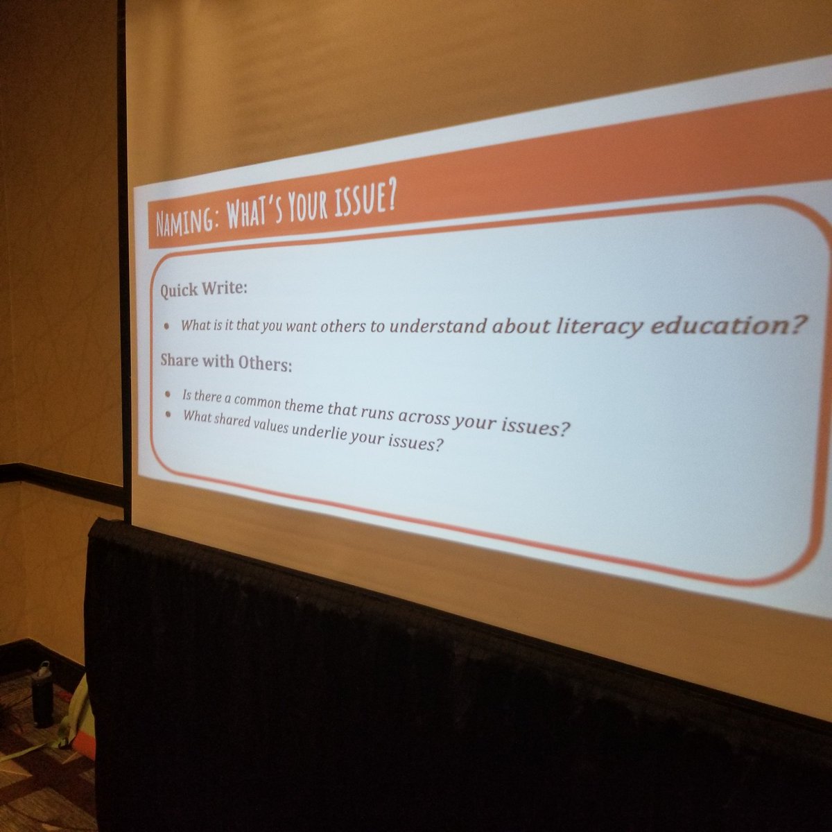 MrsKarenLong's tweet photo. OWP presented at OCTELA today! Everyday Advocacy with 3 great undergrads from Hiram College and Kent State. @owpmu https://t.co/HXMOmwUVWW