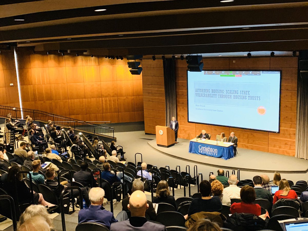<a href="/MarcLaneRoark/">Marc Roark</a> kicking off the annual Creighton Law Review Symposium and TePoel Lecture with a talk on housing trusts (which people were whispering “this is so interesting!) <a href="/CreightonLawRev/">Creighton Law Review</a> <a href="/CreightonLaw/">Creighton University School of Law</a> excellence.creighton.edu/2020lawreview