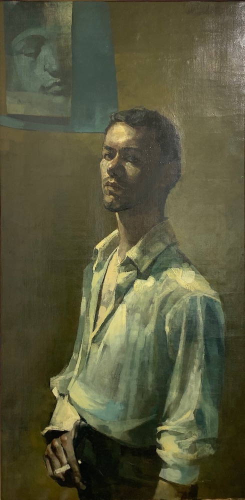 FidraFineArt's tweet photo. Such a powerful self portrait by Neil Dallas Brown. Full of attitude and presence. Oil on Canvas 49x99cm. Six Dundee Artists is on until Sunday 23 Feb.
#NeilDallasBrown #portrait #scottishartist https://t.co/Z0amELzsLn