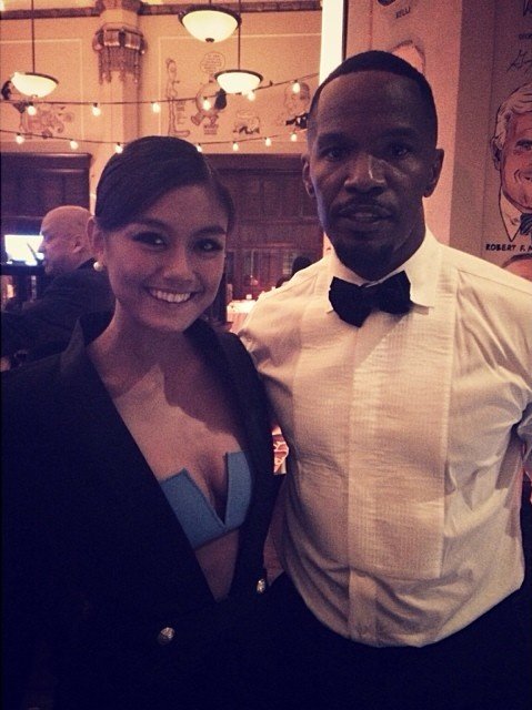 Agnez Mo with Jamie Foxx