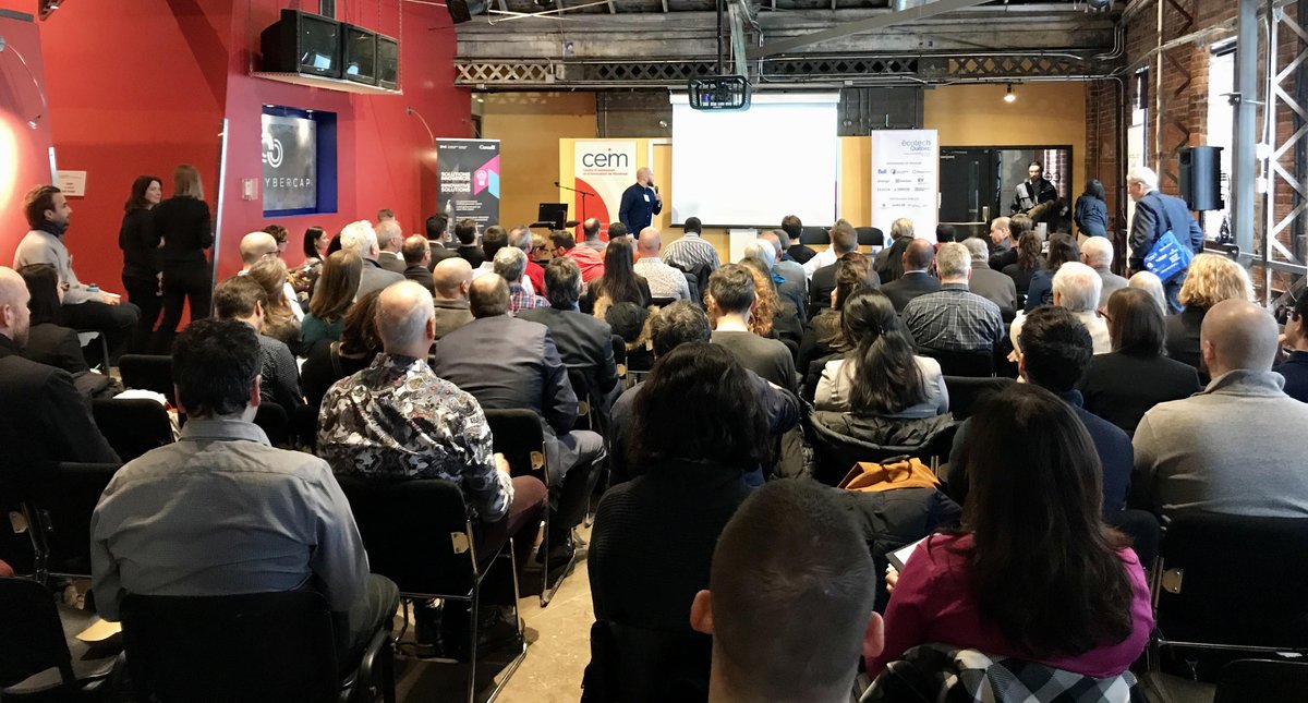 Retour sur l'activité Solutions innovatrices Canada du 19 février, qui avait lieu au <a href="/CEIM_Qc/">CEIM</a> ! Les innovateurs canadiens étaient présents pour en apprendre davantage sur les défis de recyclage du plastique émis par <a href="/environnementca/">Environnement Canada</a>! bit.ly/2HHRGkN