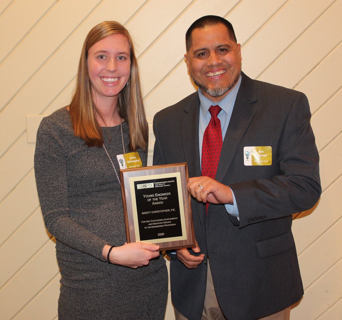 TSPE_PB's tweet photo. Congratulations to Kristy Christopher for winning Young Engineer of the Year for the Permian Basin! #TSPEpermian #engineer #YEOY #Eweek2020 https://t.co/Dv1jWIsWDc