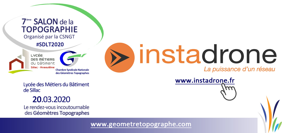 CSNGT_Officiel's tweet photo. #Instadrone sera exposant lors du prochain #SDLT2020 au Lycée des métiers du bâtiment de Sillac le 20 mars 2020.

Pour vous inscrire ➡���https://t.co/Y2BsLgdRRF

#SDLT2020 #CSNGT #GEOMETRE #TOPOGRAPHE #40ans https://t.co/cFovJ0aszI