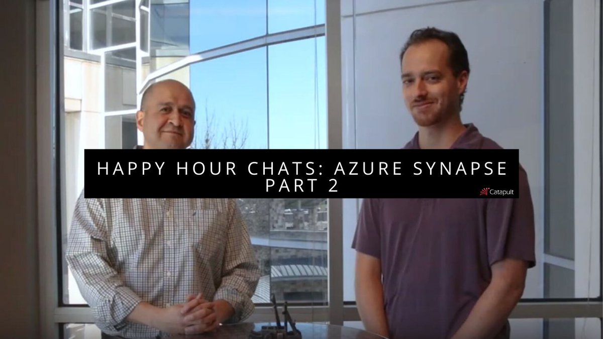 CatapultSystems's tweet photo. Catapults Data &amp; AI team launched their weekly Happy Hour Chats series.

The idea behind these less than 5-minute vlogs is to answer some of the most prevalent questions in our industry today while we unwind from a busy week. https://t.co/tpI4nvkjsE https://t.co/JgjYGc5Wu3
