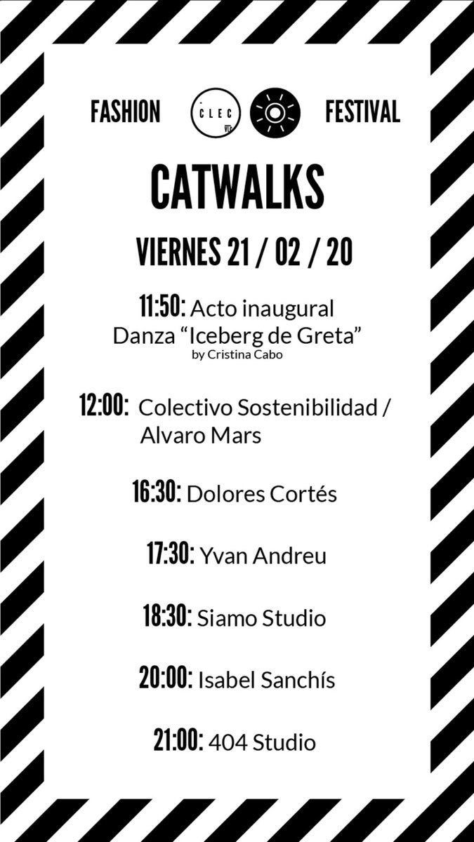 AjuntamentVLC's tweet photo. 👗 Hui i demà #València celebra el #ClecFashionFestival, una trobada multidisciplinària de promoció del talent valencià en disseny i moda🎩, que proposa una fusió amb altres activitats com ara fotografia, gastronomia o música👞. T'apuntes? #clecff
🔗 https://t.co/19rxDaWH4s https://t.co/yPJ50q5MLo