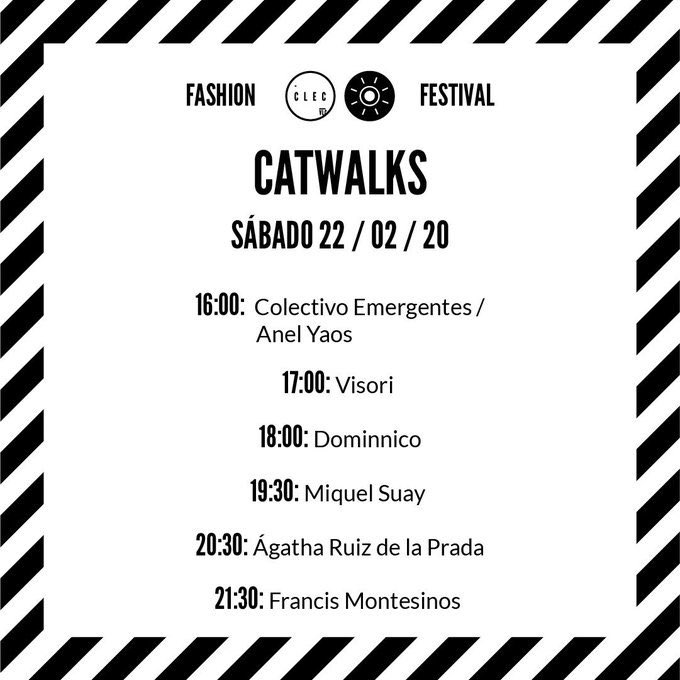 AjuntamentVLC's tweet photo. 👗 Hui i demà #València celebra el #ClecFashionFestival, una trobada multidisciplinària de promoció del talent valencià en disseny i moda🎩, que proposa una fusió amb altres activitats com ara fotografia, gastronomia o música👞. T'apuntes? #clecff
🔗 https://t.co/19rxDaWH4s https://t.co/yPJ50q5MLo
