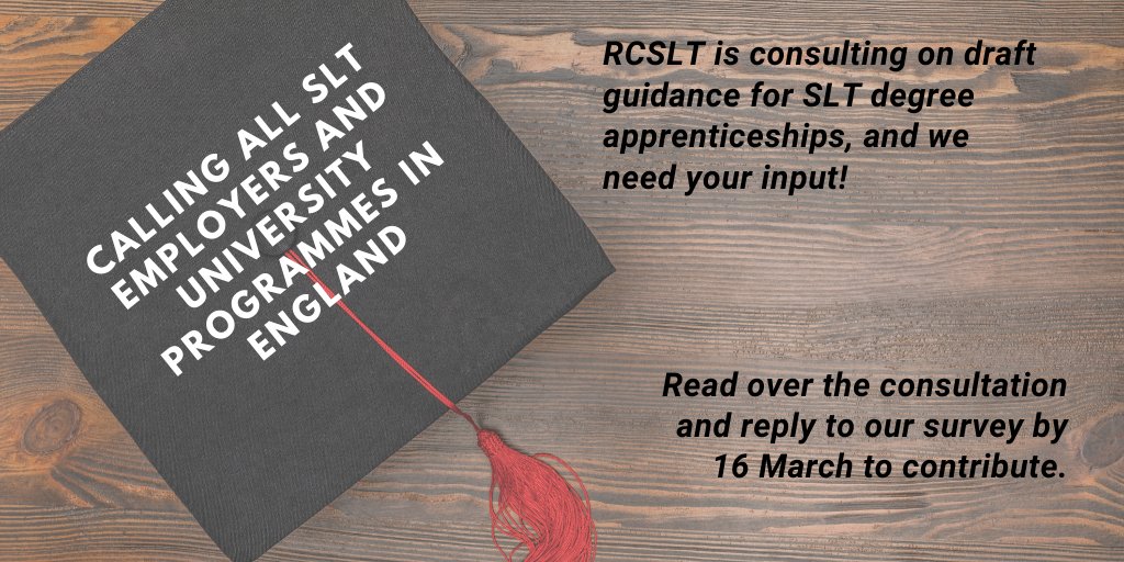 Missed the November #RCSLTwebinar on #SLTapprenticeships? Check it out here: bit.ly/2SKAm51. While you're at it, why not give your thoughts on the apprenticeships consultation by 16 March: bit.ly/31TnH2B.