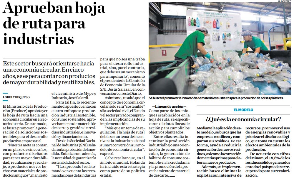 verdesmeralda2's tweet photo. Luego de medio año de aprobarse el Plan Nacional de Competitividad, el #Gobierno aprobó la Hoja de Ruta hacia una Economía Circular, el cual va en línea con el objetivo 9 de dicho plan: Promover la #sostenibilidad ambiental en la operación de actividades económicas. 🤲♻ https://t.co/oFZNLXwtQM